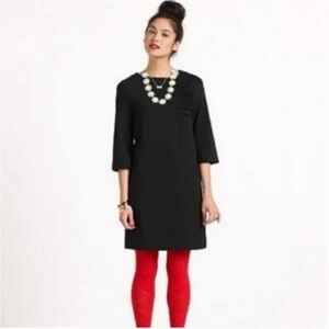 Kate Spade Black Ponte Dress with 3/4 Sleeves